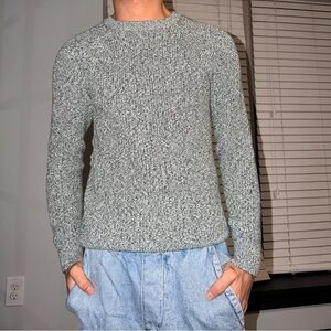 Old Navy Men's Heathered Gray Crewneck Sweater